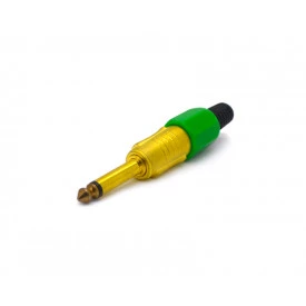 Plug P10 6,35mm Mono Dourado JL11093 - Jiali