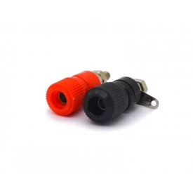 Borne para Pino Banana JL14049 - Cores Preta e Vermelha - Jiali