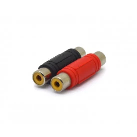 Adaptador Jack RCA para Jack RCA - Cores Preto e Vermelho - JL16070 - Jiali
