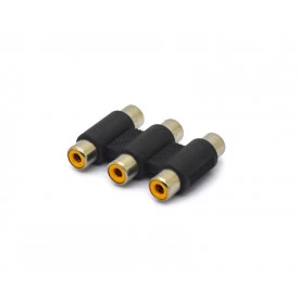 Adaptador RCA  Fêmea x Fêmea Triplo - JL16072 - Jiali