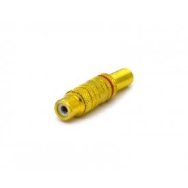 Plug Jack Rca Dourado (Vermelho) JL17019GR - JIALI
