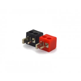 Conector Din 2 Pinos - Cores Preta e Vermelha - JL21310 - Jiali