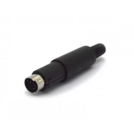 Conector Mini Din Macho JL21323/3P 3 Pinos Com Rabicho  - Jiali