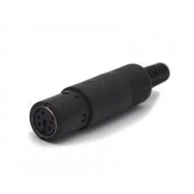 Conector Mini Din Fêmea JL21324/5P Com Rabicho - Jiali