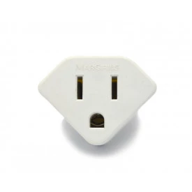 Adaptador 2P+T 10A/250V Branco - ADP2 - Margirius