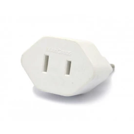 Adaptador 2P 10A/250V Branco - ADP2-22 - Margirius 