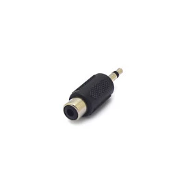 Plug Adaptador RCA Fêmea Niquelado para P2 Mono Macho - JL26047