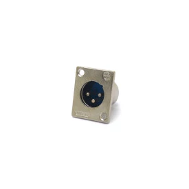 Conector XLR Macho Solda Fio Para Painel 3 Pinos - JL33039 - Jiali