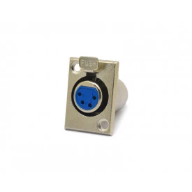 Conector XLR Fêmea 4 Vias - JL33044B - Jiali