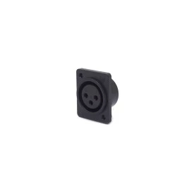 Conector XLR 3 Vias Fêmea para Painel PCI e Solda Fio - JL33045