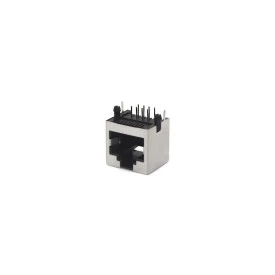 Conector RJ45 Fêmea 8 vias Blindado 90º PCI - JL46057