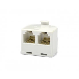 Adaptador RJ12 Macho para 2 RJ12 Fêmea 06 Vias - 6P6C/2X6P6C - JL52010B - Jiali