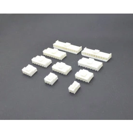 Alojamento Fêmea JS-1121-XX 180º Trava Central Passo de 3.96mm - 2 a 12 Vias