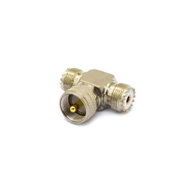 Adaptador UHF Formato em T Duas Fêmeas e Um Macho - KA-4 - Gav 122 - KLC
