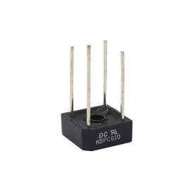 Ponte Retificadora KBPC610 6A/1000V- DC