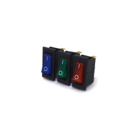 Chave Gangorra / Tecla com 3 Terminais 15A/250Vac e 20A/125Vac - Diversas Cores - KCD2-102N