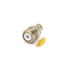 Conector UHF Fêmea Reto Prensa Cabo RG-58 / RGC-58 - KF-10 - Gav 135 - KLC