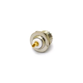Conector UHF Fêmea Reto Painel Base Redonda de 20,80mm com rosca e porca - KF-3 - Gav 46 - KLC