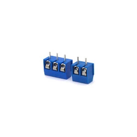 Conector Azul Multipolar KRE KF-301 Passo de 5,08mm - 2 a 3 Vias