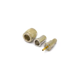 Conector UHF Mini Macho Reto Cabo Crimpagem RG-58 Pino Fixo - KM-8M - Gav 145 - KLC