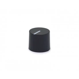 Knob Rotativo Estriado sem Parafuso - Preto - KP-02E - Scott