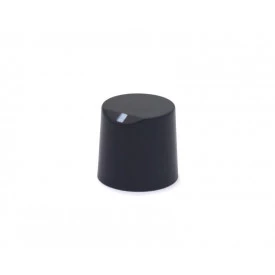 Knob Rotativo Estriado sem Parafuso - Preto - KP-05-E - Scott