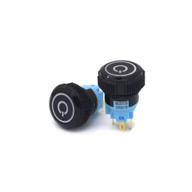 Chave Push-Button 110 a 220V Liga-(Liga) IP67 com Led Azul e Vermelho - L19F-11EPM-AA