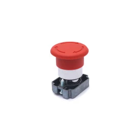 Botão de Emergência Metálico Tipo Cogumelo 40mm - Gira-Destrava -  LAY5-BS54