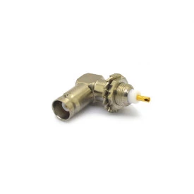 Conector BNC 50 Ohms Fêmea Angular para Painel LF-6 - Gav 06 - KLC