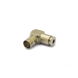 Conector BNC 75 Ohms Fêmea Angular Prensa Cabo 0.4/2.5 - LF-98 - Gav 05 - KLC