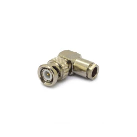 Conector BNC 50 Ohms Macho Angular Prensa Cabo RG/RGC-59 - LM-9-1- Gav 03 - KLC