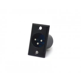 Conector Canon Macho 3 Pinos para Painel - LS-1024