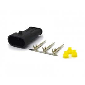 Conector Selado Automotivo 3 Vias Macho - LW-66501S0331