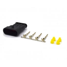 Conector Selado Automotivo 4 Vias Macho - LW-66501S0431