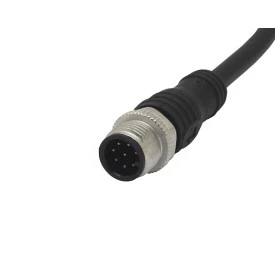 Conector M12 Macho 8 Vias com Rabicho - MA12MAHD05ST03CB25