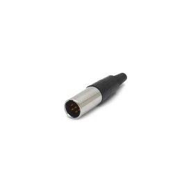 Conector Mini XLR Macho Solda Fio Para Cabo 6 Vias - WTN-11-1328/6P