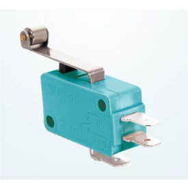 Chave Micro Switch com Alavanca de 25mm e Roldana SPDT ON-(ON) 16A 125/250VAC - MSW-03A - Jietong