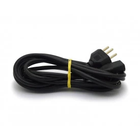 Cabo de Força Trifásico Macho/Fêmea 180° N16 3x1mm de 3 Metros - Mult Cabo