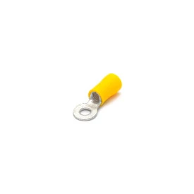 Terminal Olhal Isolado 12-10 AWG M4 - 5/32" 2,6 á 6mm² Amarelo - OL6202 - Eletro Service