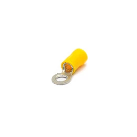 Terminal Olhal Isolado 12-10 AWG M5-3/16'' 2.6 á 6mm² Amarelo - OL6203 - Eletro Service