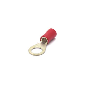 Terminal Olhal Isolado 8 AWG M10-3/8'' 10mm² Vermelho - OL6508 - Eletro Service