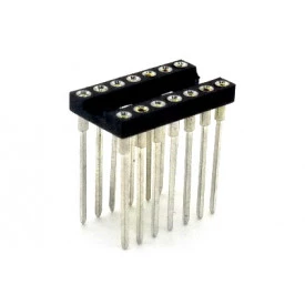 Soquete torneado CPW14 wire wrap 17,9mm 14 pinos - Cód. Loja 1108 E 1109