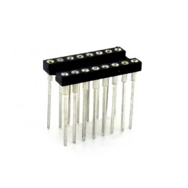 Soquete torneado CPW16 wire wrap 17,9mm 16 pinos - Cód. Loja 458 E 459