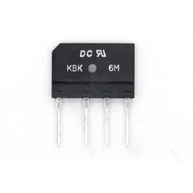 Ponte Retificadora KBK6M 600V 6A - DC