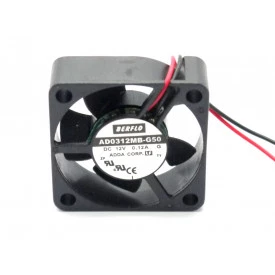 Microventilador AD0312MB-G50 12VDC 30x30x10mm Rolamento - Berflo