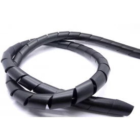 Organizador para Cabos Espiral 1'' Preto - Hellermann - Preço Por Metro