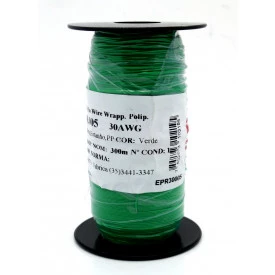 Fio Wire Wrap 30AWG  0.05mm  Verde WPR.A.30.005 Rolo com 300 Metros - Almak