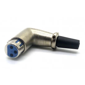 Conector XLR 90° Fêmea JL33016A - Jiali