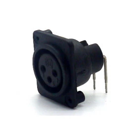 Conector XLR 90° Fêmea PCI para painel 907999010 - STcom