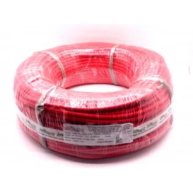 Cabo Guitarra Espiral 1x0.75mm - Vermelho - Mult Cabo - Rolo com 100 Metros